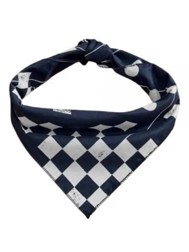 Printed Bandana A Navy Geometry 24F1H036 PS435 BD011D - ENGINEERED GARMENTS - BALAAN 1