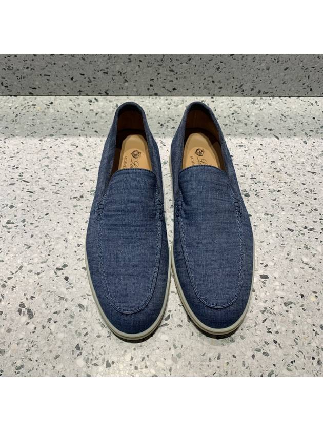 Summer Work Cotton Loafers Blue - LORO PIANA - BALAAN 3