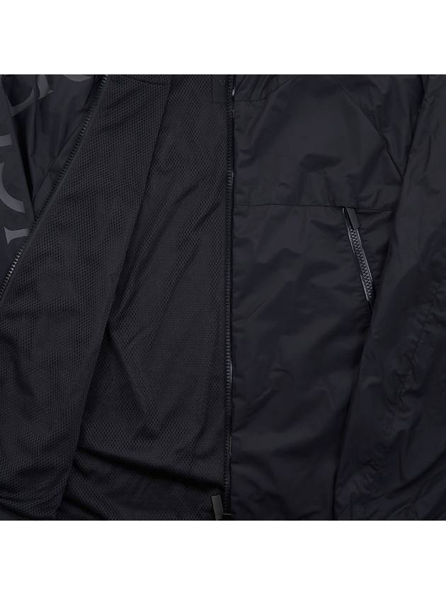 Besar Nylon Hooded Zip-Up Black - MONCLER - BALAAN.