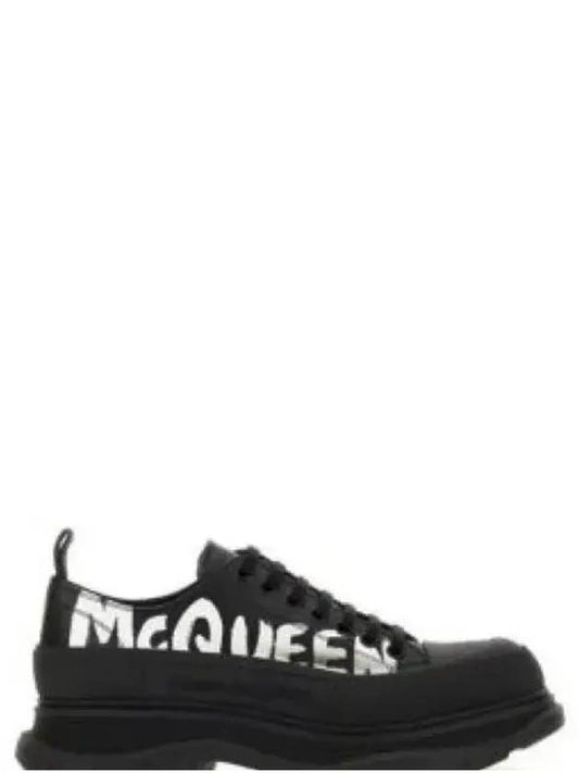 Tread Slick Low Top Sneakers Black - ALEXANDER MCQUEEN - BALAAN 2