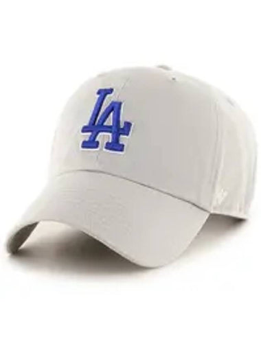 LA Big Logo Baseball Cap Premium Line Ball Gray Blue - 47BRAND - BALAAN 1