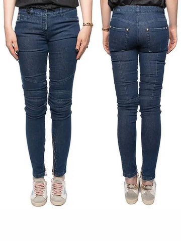 Gold button skinny biker jeans 5745 - BALMAIN - BALAAN 1