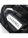 Suede Calfskin Sandals Black - CHANEL - BALAAN 9