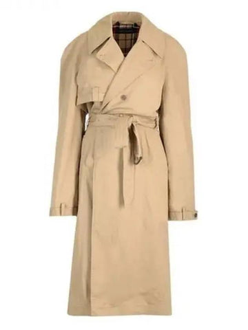 Deconstructed hem decoration trench coat 271247 - BALENCIAGA - BALAAN 1