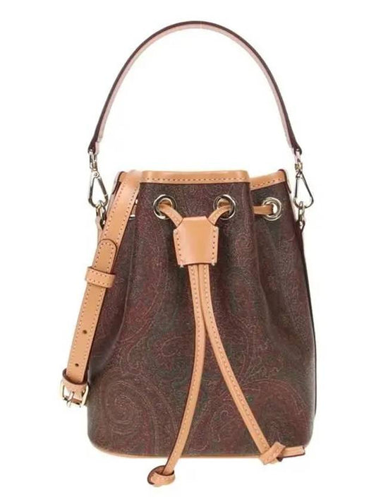 Paisley Mini Bucket Bag Brown - ETRO - BALAAN 2