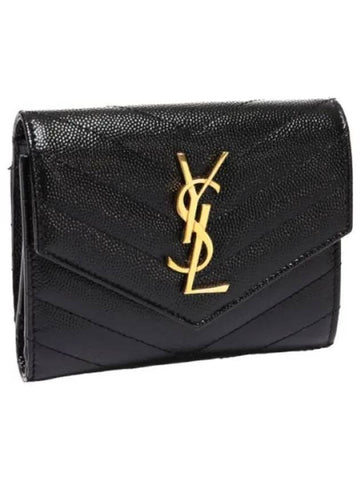 Matelasse Half Wallet Women s - SAINT LAURENT - BALAAN 1