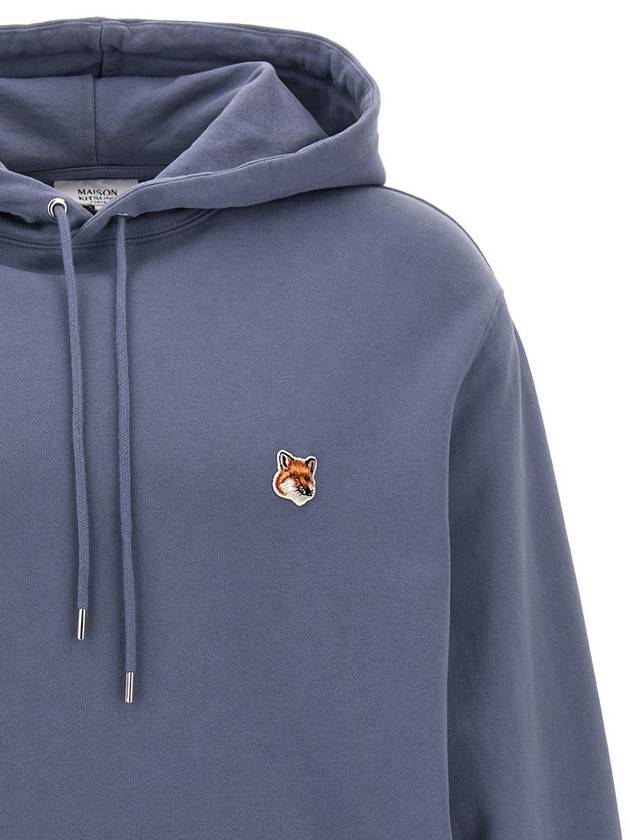 Fox Head Patch Regular Hoodie Light Blue - MAISON KITSUNE - BALAAN 4