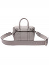 Bayswater Mini Heavy Grain Shoulder Bag Pale Grey - MULBERRY - BALAAN 5