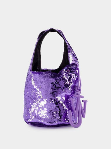 Mini Sequin Crossbody - J.W. Anderson - Leather - Purple - JW ANDERSON - BALAAN 1