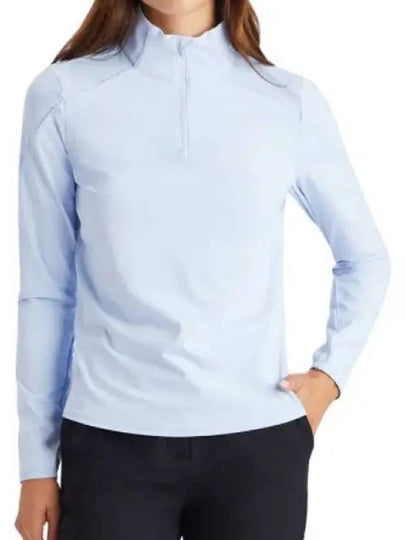 Women's Sun Shield Quarter Zip Long Sleeve T-Shirt Skye - G/FORE - BALAAN 2