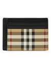 Vintage Check Money Clip Card Wallet Beige - BURBERRY - BALAAN 2