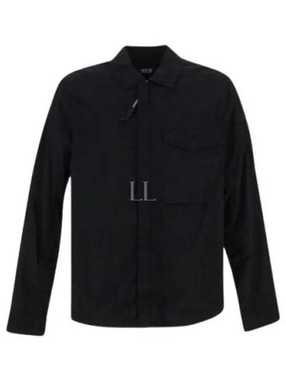 Chrome-R Pocket Over Long Sleeve Shirt Black - CP COMPANY - BALAAN 2