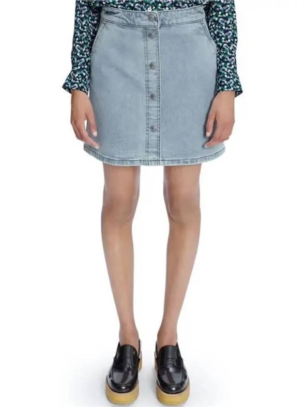 Paula Denim A-line Skirt Wash Indigo - A.P.C. - BALAAN 3