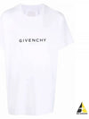 Reverse Oversized Short Sleeve T-Shirt White - GIVENCHY - BALAAN 2