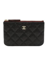 Classic Gold Hardware Grained Calfskin Mini Pouch Black - CHANEL - BALAAN 1