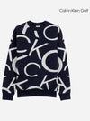 Men s CK Big Logo Wool Knit Sweater CA1SW230511 - CALVIN KLEIN GOLF - BALAAN 2