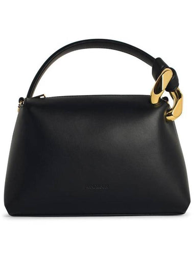 JW Anderson Small 'Corner' Black Leather Bag - JW ANDERSON - BALAAN 1