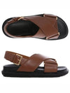 Fussbett Leather Sandals Brown - MARNI - BALAAN 2