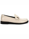 Le Loafer Penny Slippers In Smooth Leather Pearl - SAINT LAURENT - BALAAN 2