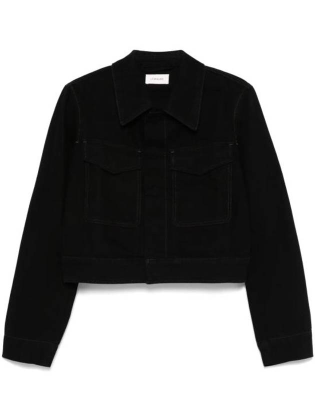 Two Pocket Cropped Jacket Black - LEMAIRE - BALAAN 1