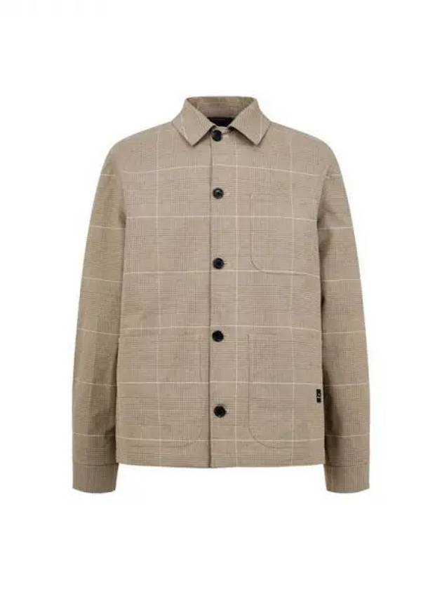 PS check pattern shirt jacket dark beige 271408 - PAUL SMITH - BALAAN 1