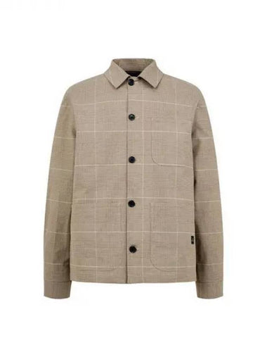 PS check pattern shirt jacket dark beige 271408 - PAUL SMITH - BALAAN 1