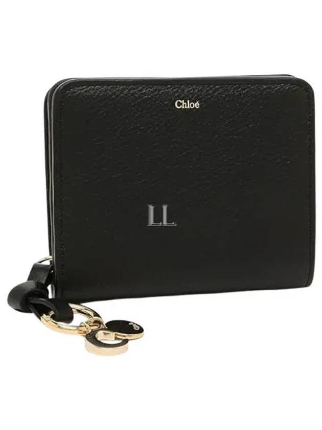 Women's Alphabet Small Half Wallet Black - CHLOE - BALAAN 2