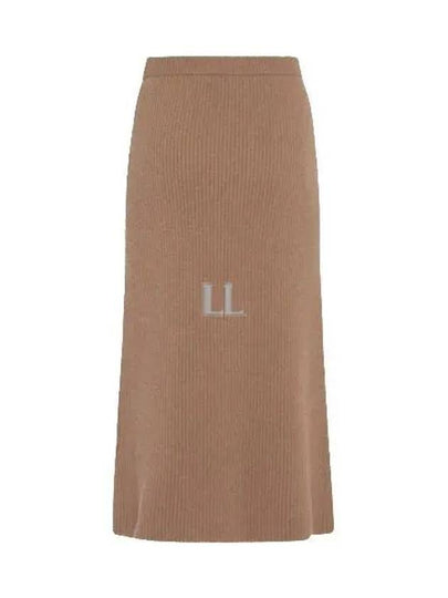 Women's Just A-Line Skirt Camel - S MAX MARA - BALAAN 2