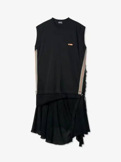 D Rollace Short Dress Dark Grey - DIESEL - BALAAN 2