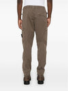 Stretch Cotton Cargo Straight Pants Brown - STONE ISLAND - BALAAN 3