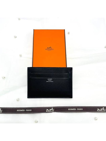 Citizen Twill Card Wallet Black - HERMES - BALAAN 2