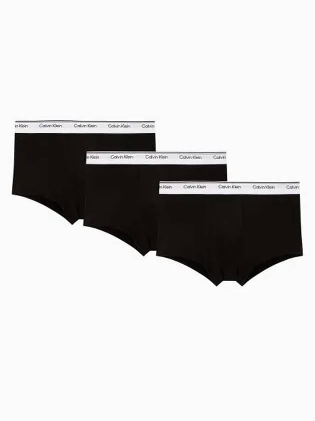 Balance Low Rise Trunk Briefs 3 Pack Black - CALVIN KLEIN - BALAAN 2