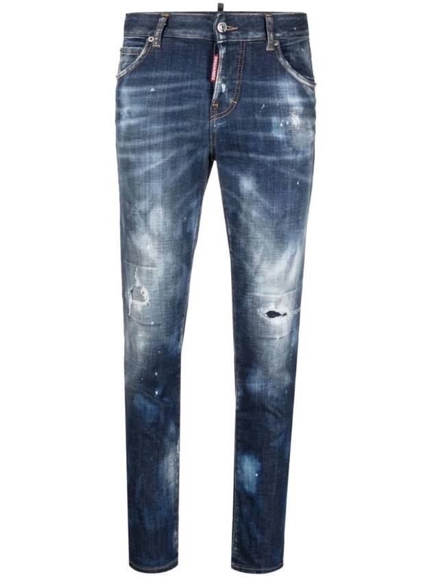 Distressed Effect Crop Jeans S72LB0687S30342 - DSQUARED2 - BALAAN 1