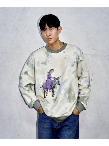 Men's Donkey Dong Sweatshirt Ivory whyso23FW02 - WHYSOCEREALZ - BALAAN 1