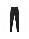 Stretch Cotton Wool Satin Cargo Pants Black - STONE ISLAND - BALAAN 1