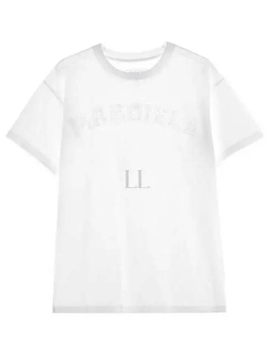 Logo Cotton Jersey Short Sleeve T-Shirt White - MAISON MARGIELA - BALAAN 2