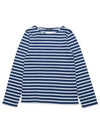 Minquiers Modern Stripe Long Sleeve T-Shirt Blue - SAINT JAMES - BALAAN 2