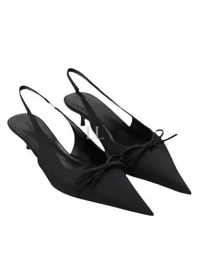 Knife Bow Slingback Heel Black - BALENCIAGA - BALAAN 2