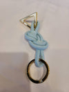 Triangle Nappa Key Holder Pale Blue - BOTTEGA VENETA - BALAAN 8