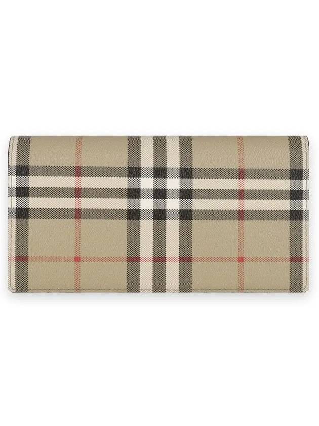 Check Long Wallet Beige - BURBERRY - BALAAN 3