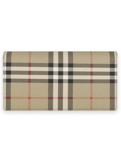 Check Long Wallet Beige - BURBERRY - BALAAN 2