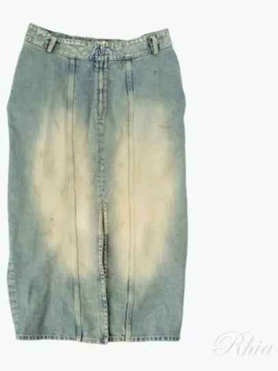 Denim Ruffle H-Line Skirt Dirty Wash - MAISON MARGIELA - BALAAN 2