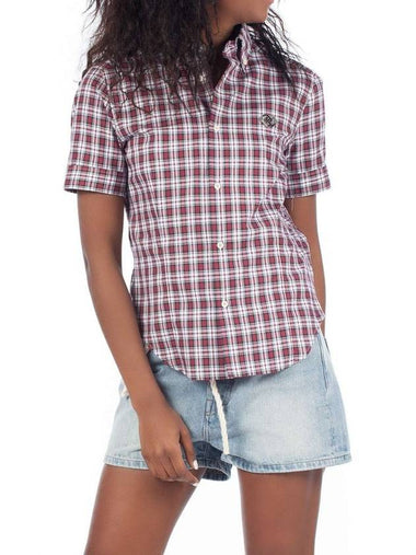 double D SHORT SLEEVE check SHIRT - DSQUARED2 - BALAAN 1