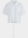 Tiny M point string blouse - MICANE - BALAAN 9