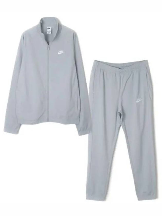 Club Men's Polyester Fabric Training Track Suit Grey - NIKE - BALAAN 2