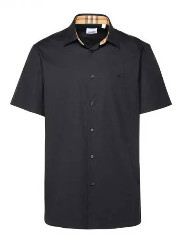 Organic Cotton Polo Shirt Black - BURBERRY - BALAAN 2