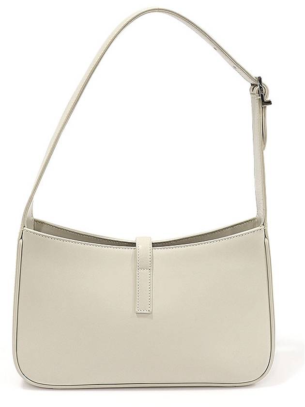 657228 Antique Vintage Smooth Calfskin Silver Monogram LE 5 A 7 Small Hobo Shoulder Bag - SAINT LAURENT - BALAAN 4