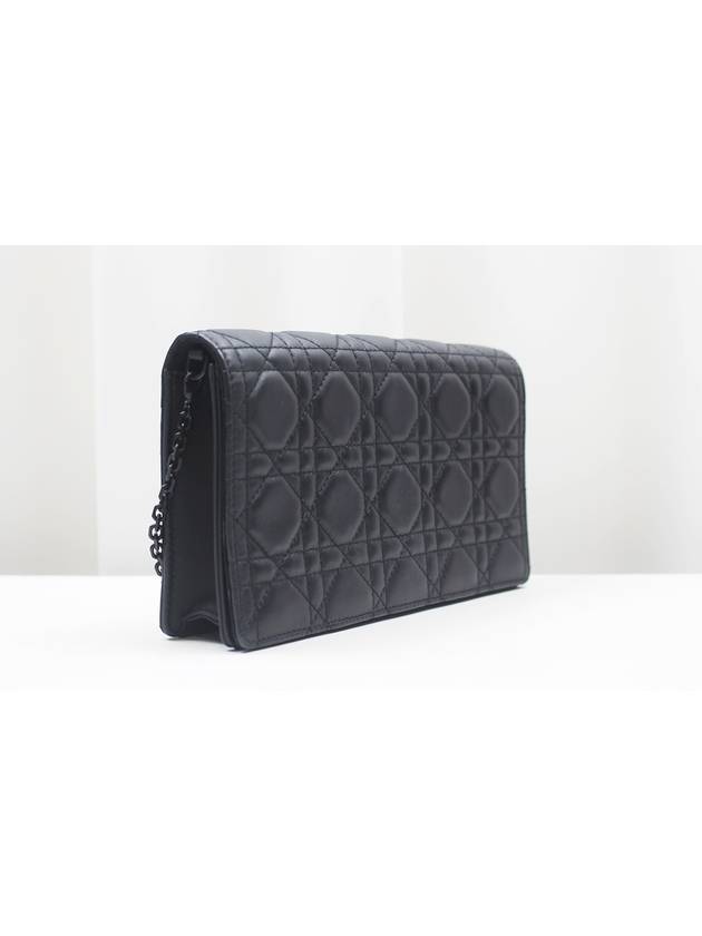 Lady Cannage Clutch Matte Black Chain Shoulder Bag S0204SLOI M989 - DIOR - BALAAN 2