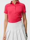 Tour Tech Short Sleeve PK Shirt Azalea - J.LINDEBERG - BALAAN 4