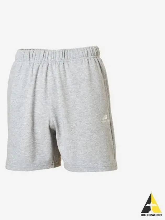 Women s Essential Single Mesh 4 5 Shorts Gray - NEW BALANCE - BALAAN 1